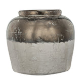 Round Sienna Brown Ceramic Accent Vase | OROA