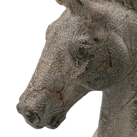 Antique Horse Statue On Stand | OROA