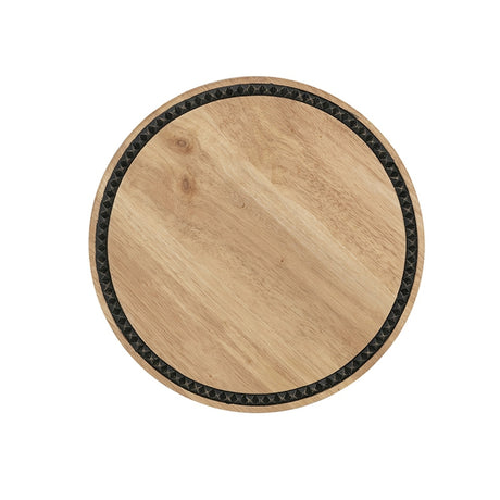 Round Wooden Pedestal Tray | OROA