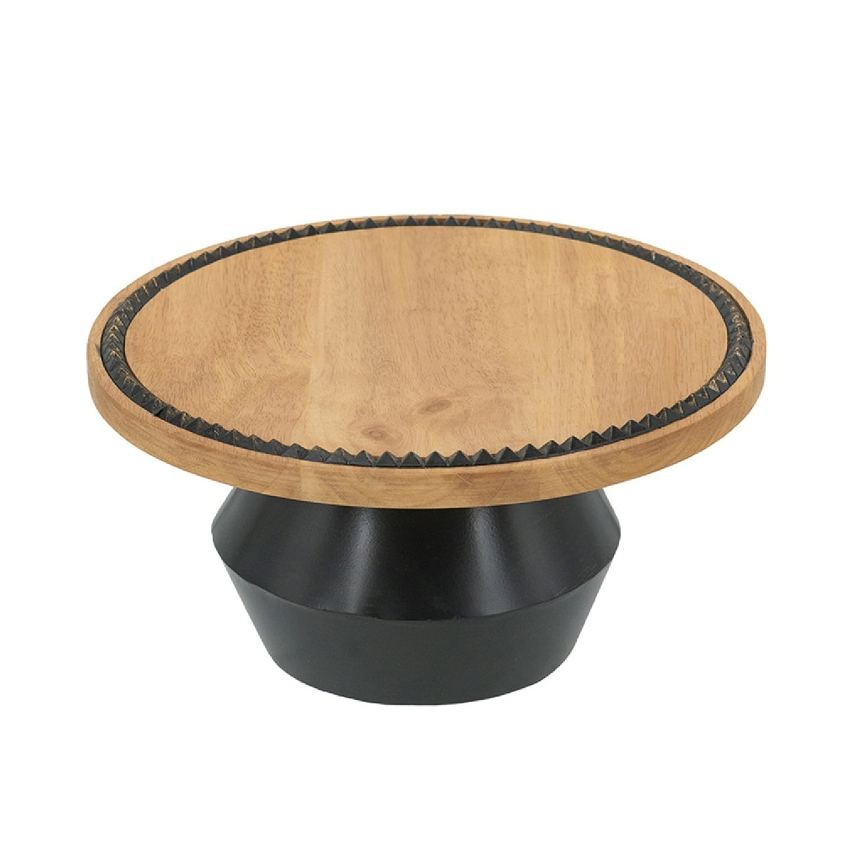 Round Wooden Pedestal Tray | OROA
