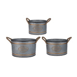 Modern European furniture - Huxley Metal Decorative Pots (Set of 3) - www.oroa.com