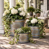 Modern European furniture - Huxley Metal Decorative Pots (Set of 3) - www.oroa.com