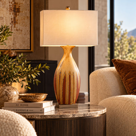 Multicolor Ceramic Table Lamp | OROA