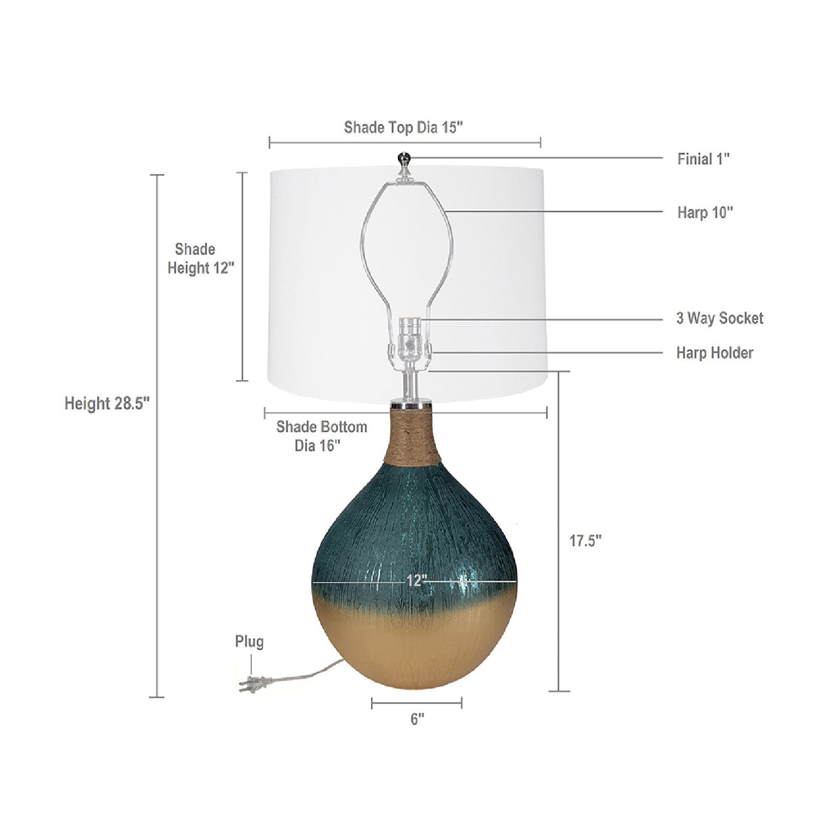Glass Table Lamp | OROA