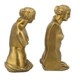 Modern European furniture - Gold Finish Bust Bookends (2) - www.oroa.com