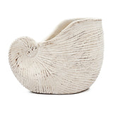 Modern European furniture - Textured Beige Nautilus Shell Sand Cement Planter - www.oroa.com
