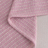 Pink and Tan Cotton Throw Blankets (2) | OROA
