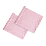 Pink and Tan Cotton Throw Blankets (2) | OROA