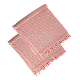 Pink Cotton Throw Blankets (2) | OROA