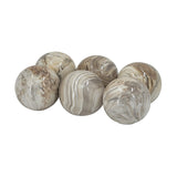 Modern European furniture -  Brown Marbleized Ball Accent Decors (6) - www.oroa.com