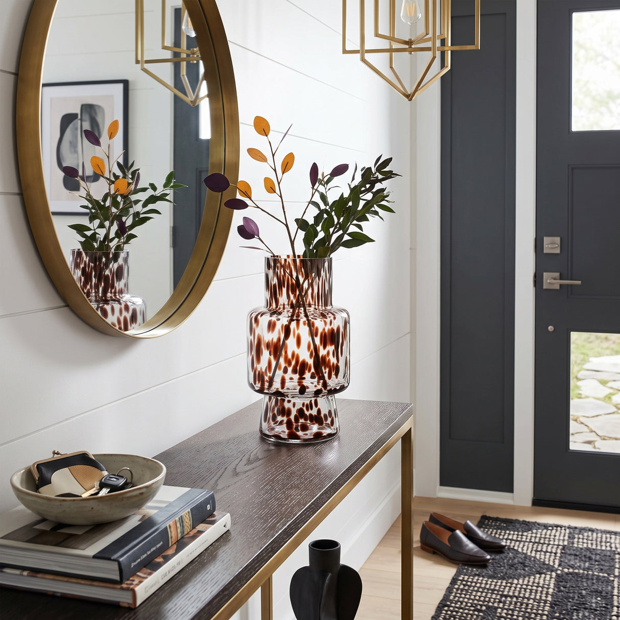 Artistic Amber Spots Accent Vase L | OROA