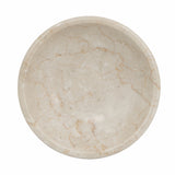 Modern European furniture - Cream Marble Pedestal Bowl - www.oroa.com