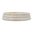 Modern European furniture - Cream Round Ribbed Marble Bowl - www.oroa.com