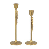 Modern European furniture - Gold Cast Iron Candle Holders - www.oroa.com