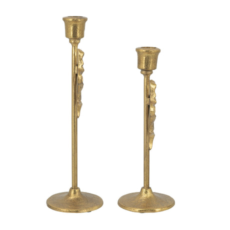 Modern European furniture - Gold Cast Iron Candle Holders - www.oroa.com
