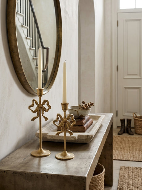 Modern European furniture - Gold Cast Iron Candle Holders - www.oroa.com