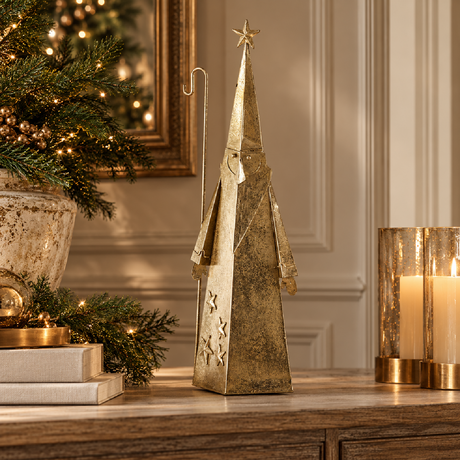 Gold Santa Christmas Decor | OROA