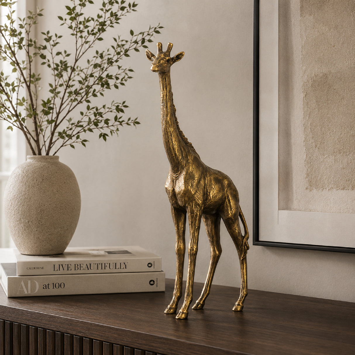 Copper Giraffe Statue | OROA