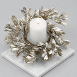 Modern European furniture - Champagne Gold Boxwood Christmas Candle Rings (6) - www.oroa.com