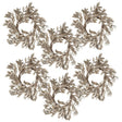 Modern European furniture - Champagne Gold Boxwood Christmas Candle Rings (6) - www.oroa.com