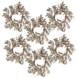 Modern European furniture - Champagne Gold Boxwood Christmas Candle Rings (6) - www.oroa.com