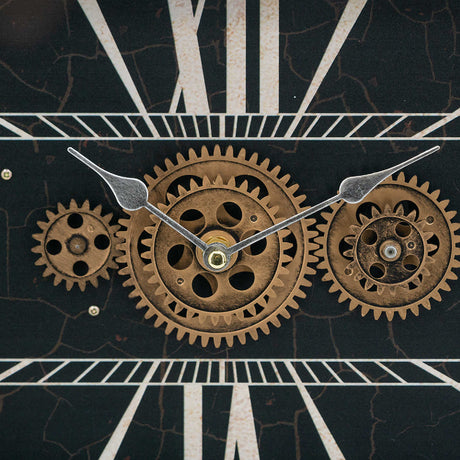 Black Gold Gear Table Clock | OROA