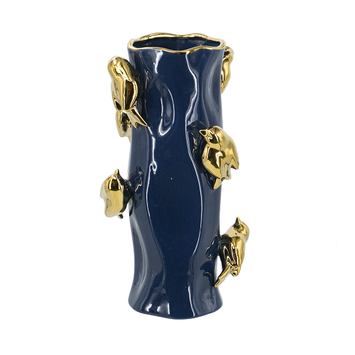 Blue Ceramic Tree Branch Vase L | OROA