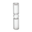 Modern European furniture - White Large Glass Candle Holder - www.oroa.com
