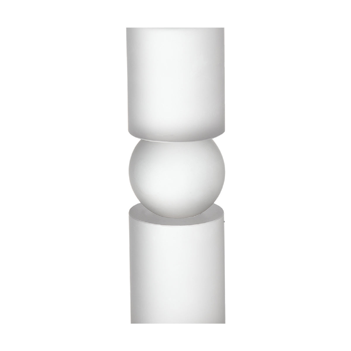 Modern European furniture - White Large Glass Candle Holder - www.oroa.com