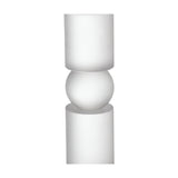 Modern European furniture - White Large Glass Candle Holder - www.oroa.com