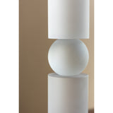 Modern European furniture - White Large Glass Candle Holder - www.oroa.com