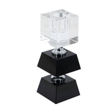 Black and Clear Square Candle Holder | OROA