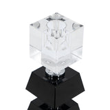 Black and Clear Square Candle Holder | OROA