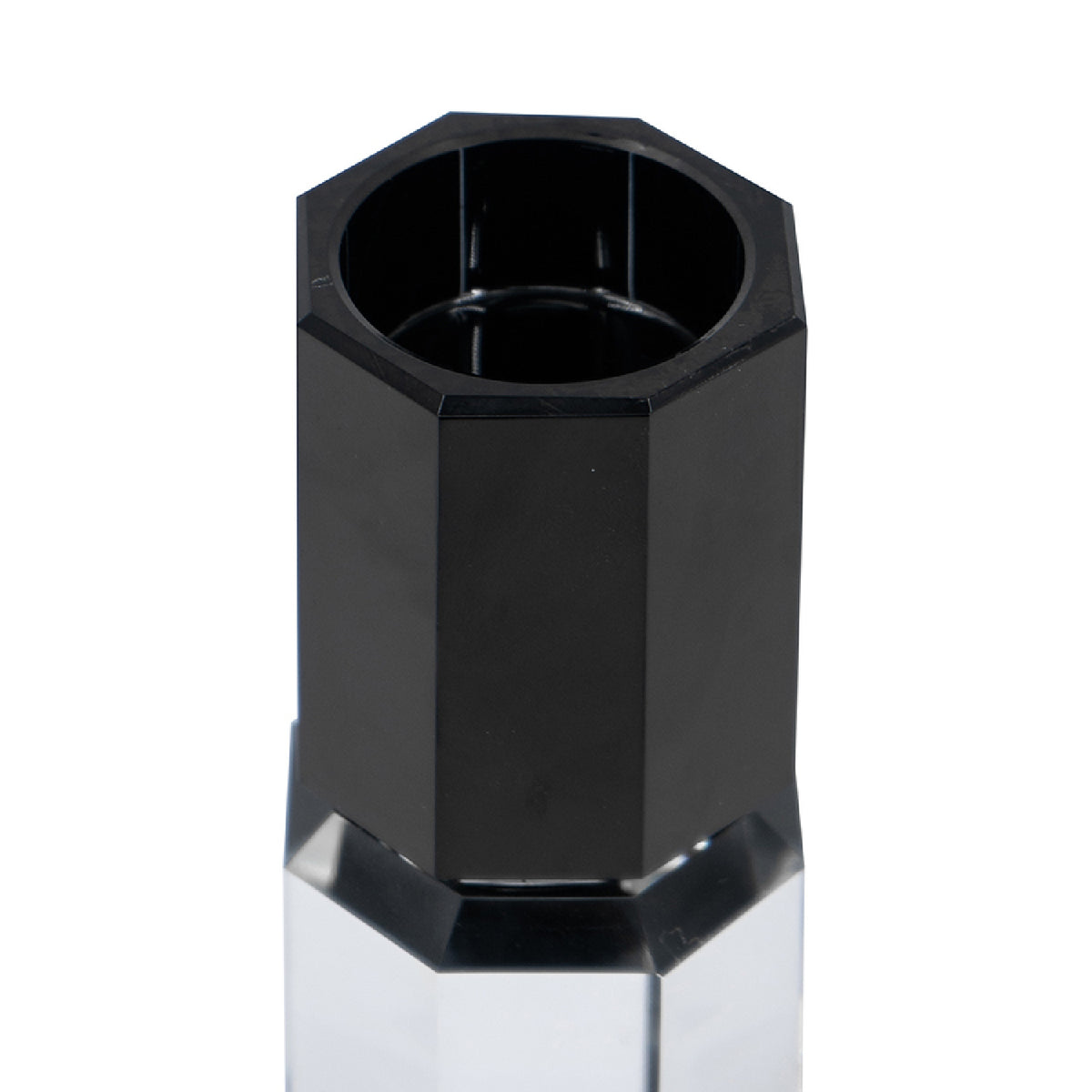 Modern European furniture - Black and Clear Tealight Candle Holder - www.oroa.com