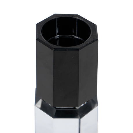Modern European furniture - Black and Clear Tealight Candle Holder - www.oroa.com