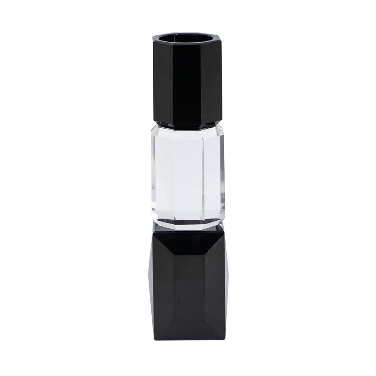 Modern European furniture - Black and Clear Tealight Candle Holder - www.oroa.com