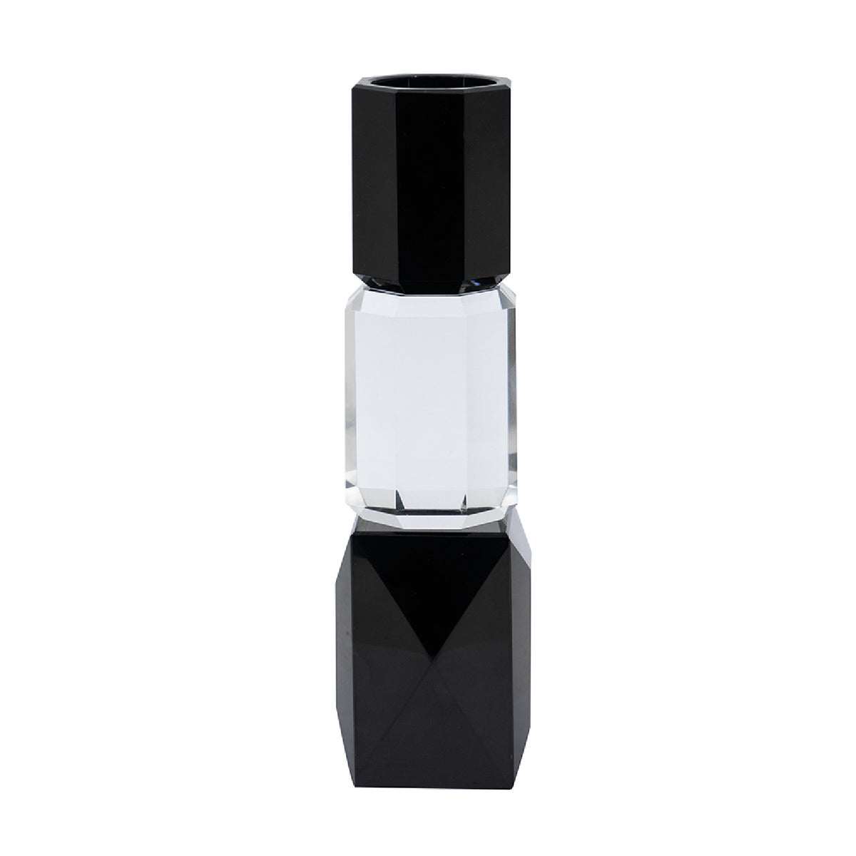 Modern European furniture - Black and Clear Tealight Candle Holder - www.oroa.com