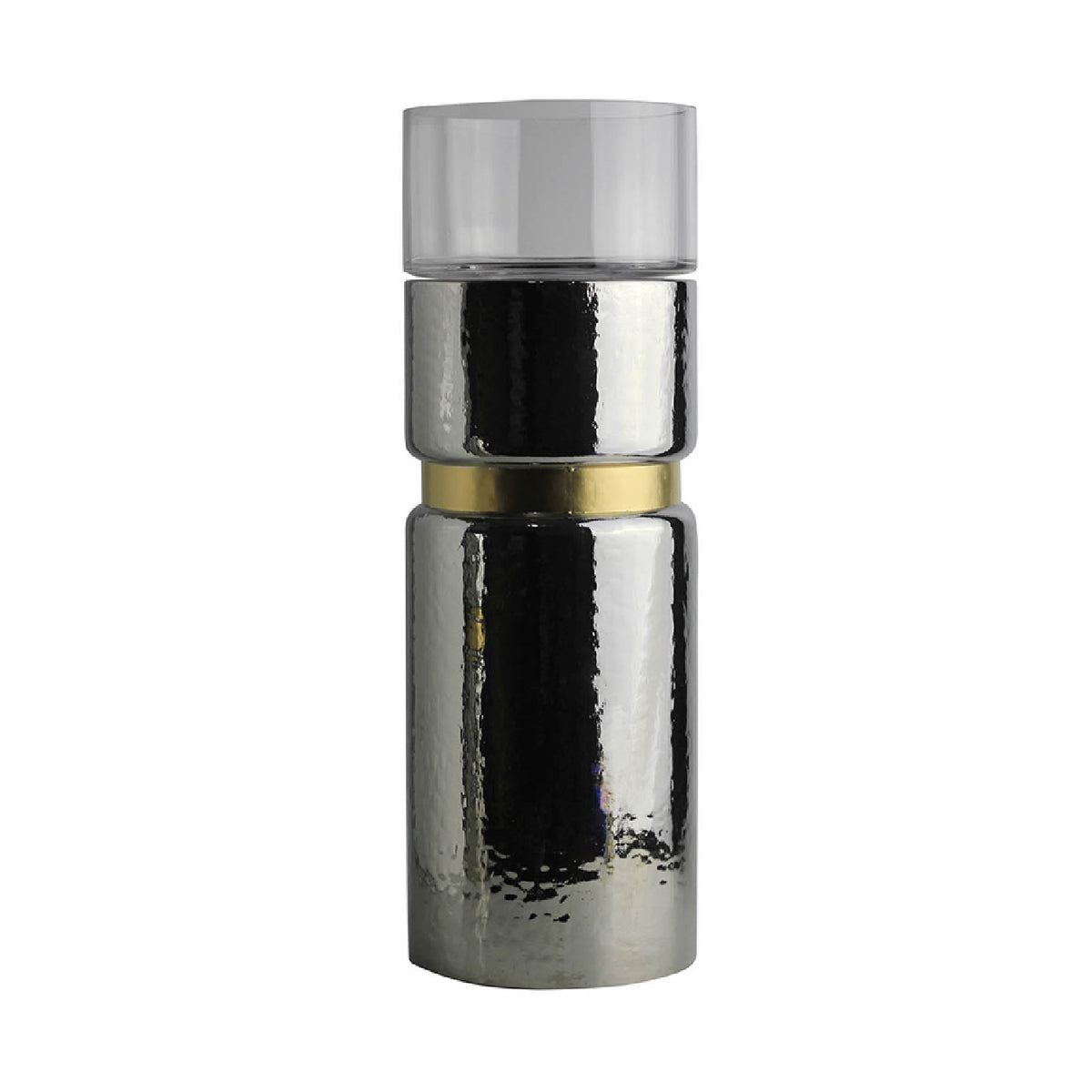 Halloway Silver Candle Holder | OROA
