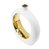 White Gold Round Vase | OROA