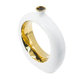 White Gold Round Vase | OROA