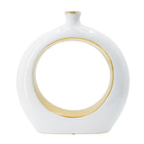 White Gold Round Vase | OROA