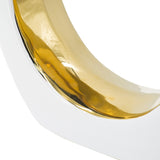 White Gold Round Vase | OROA