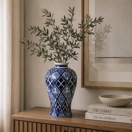 Valora Blue and White Vase | OROA