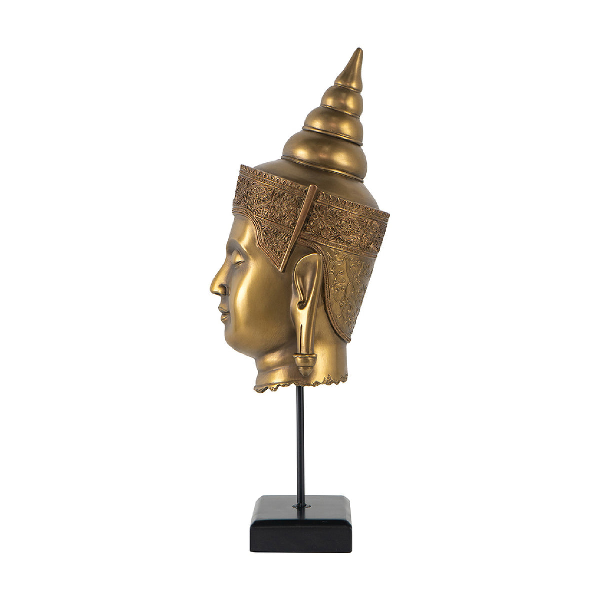 Modern European furniture - Multicolor Buddha Head Statue - www.oroa.com