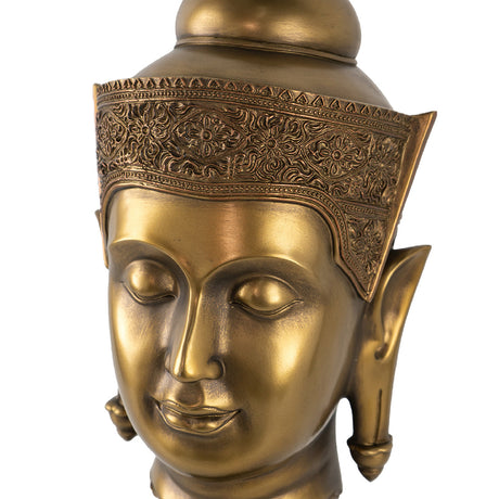 Modern European furniture - Multicolor Buddha Head Statue - www.oroa.com