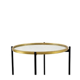 Glass Top Round Side Table (Set of 2) | OROA