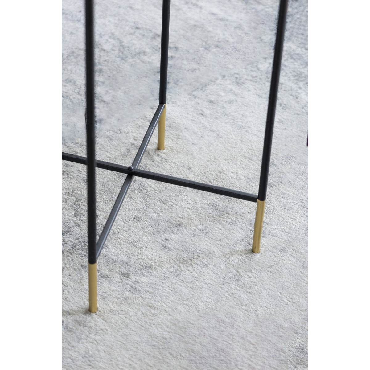 Glass Top Round Side Table (Set of 2) | OROA