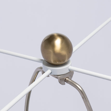 Gold and White Cylinder Table Lamp | OROA