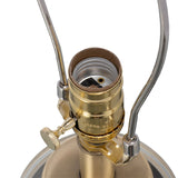 Gold and White Cylinder Table Lamp | OROA