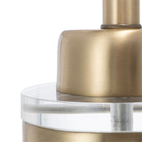 Gold and White Cylinder Table Lamp | OROA